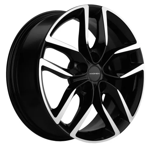Диск Литой Khomen Wheels мод.KHW1708 D17*6.5 PCD 5*108 ET43 DIA65.1  Black-FP  