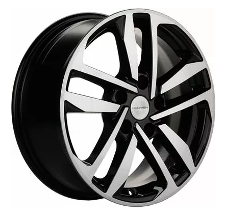 Диск Литой Khomen Wheels мод.KHW1612 16х6.5 PCD 5х114,3 ET45 DIA67.1  Black-FP  